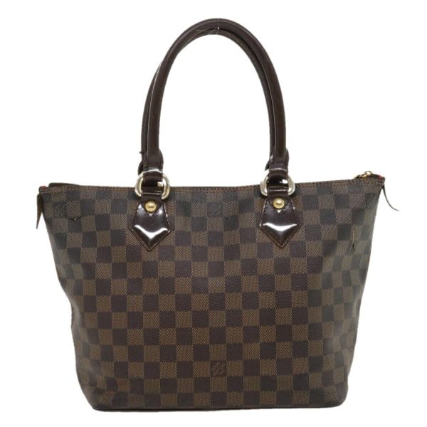 2 Louis Vuitton Damier Ebene Saleya PM Tote Bag LV Auth