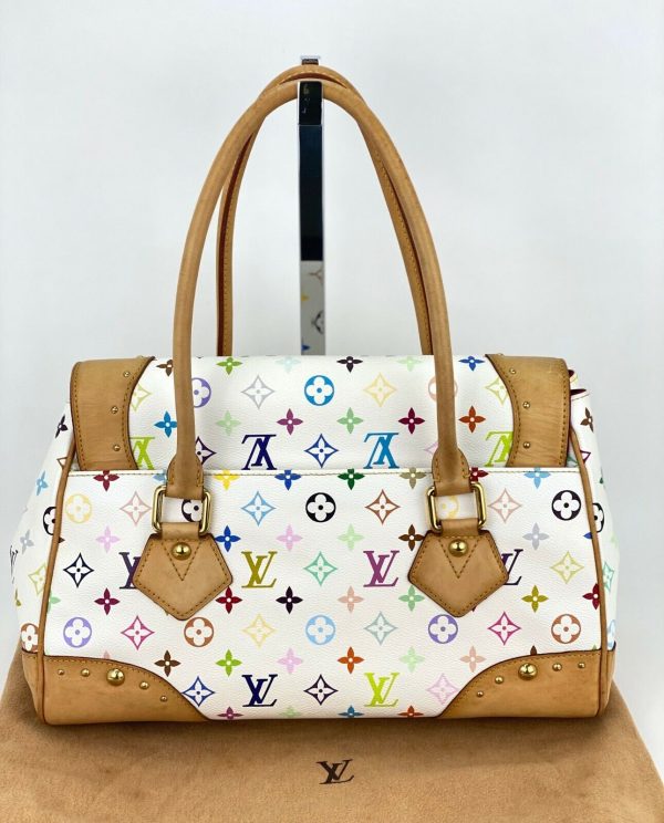 2 Louis Vuitton Bag Beverly GM Shoulder White Monogram Multicolor Shoulder