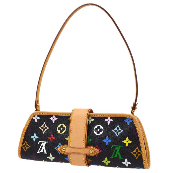 2 Louis Vuitton Shirley Monogram Multicolor Black Shoulder Bag