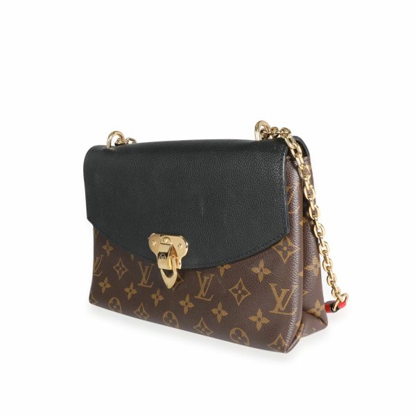 2 Louis Vuitton Saint Placide Monogram Grained Calf Leather Black