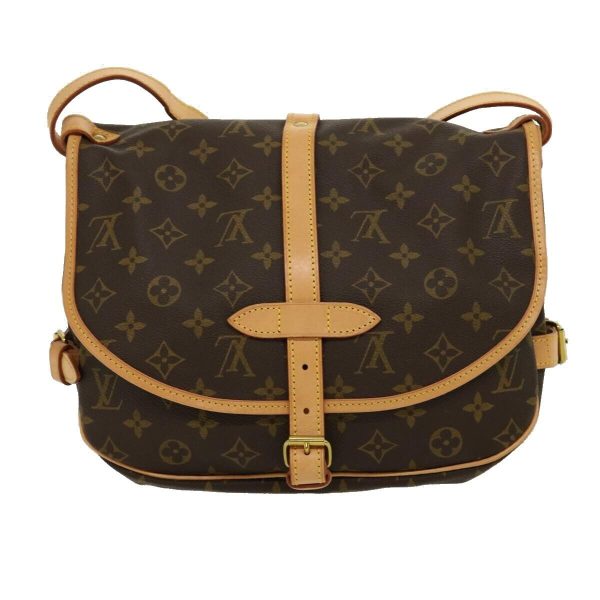 2 Louis Vuitton Monogram Saumur 30 Shoulder Bag