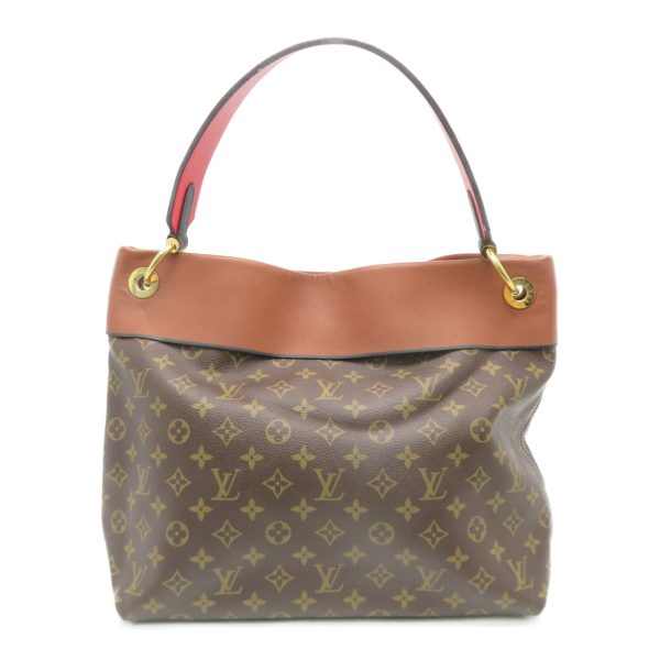 2 Louis Vuitton LV Tuileries Hobo Shoulder Bag Monogram Brown