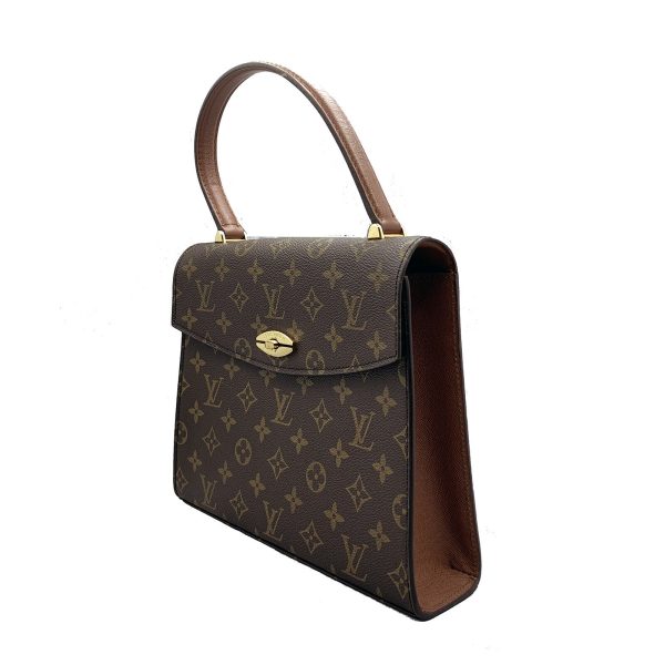 2 Louis Vuitton Malesherbes Hand Bag Monogram Canvas Brown
