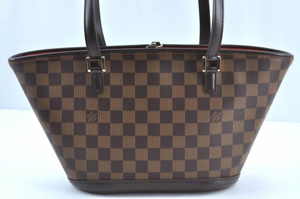 2 Louis Vuitton Damier Manosque PM Shoulder Tote Bag LV