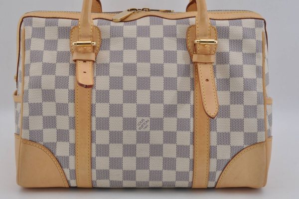 2 Louis Vuitton Damier Azur Berkeley Hand Boston Bag