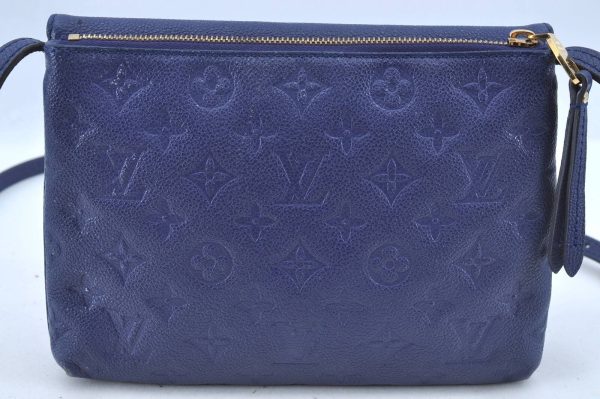 2 Louis Vuitton Empreinte Twice CrossBody Bag Navy Blue