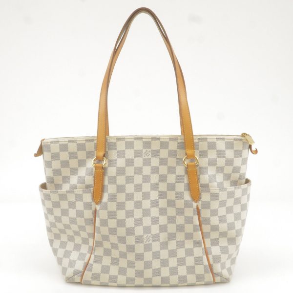 2 Louis Vuitton Damier Azur Totally MM Tote Bag Hand Bag