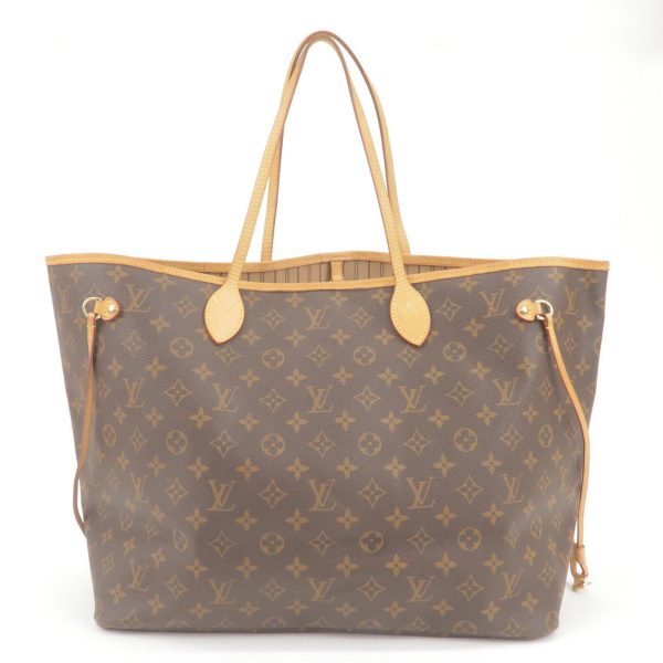 2 Louis Vuitton Monogram Neverfull GM Tote Bag