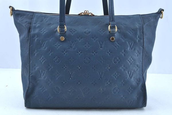 2 Louis Vuitton Monogram Empreinte Lumineuse PM Tote Bag Blue