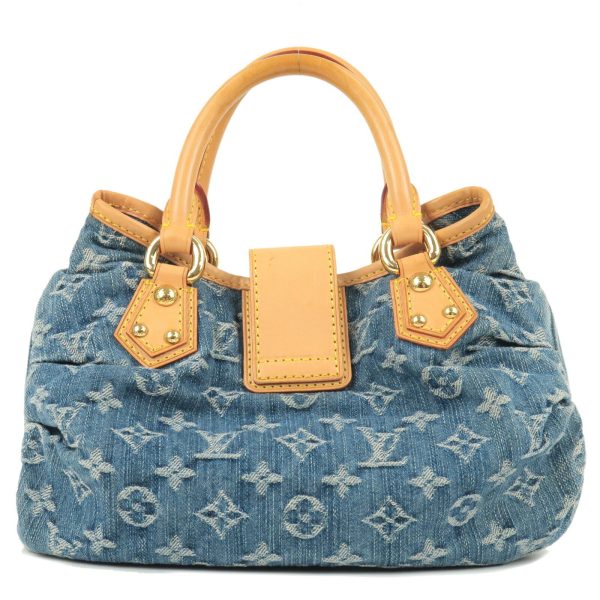 2 Louis Vuitton Monogram Denim Pleaty Hand Bag Blue