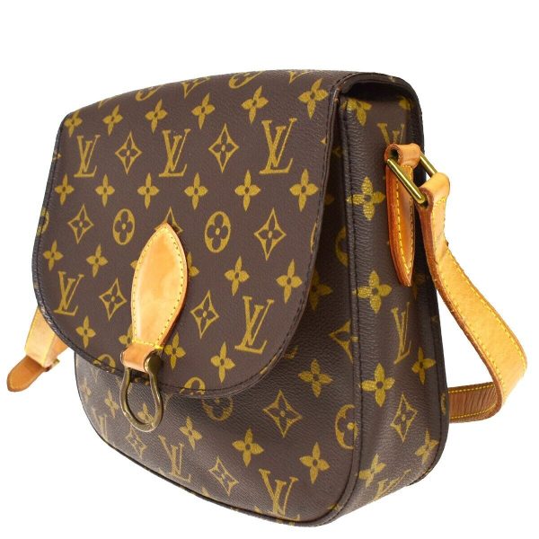 2 Louis Vuitton Saint Cloud GM Shoulder Bag Monogram Leather Brown