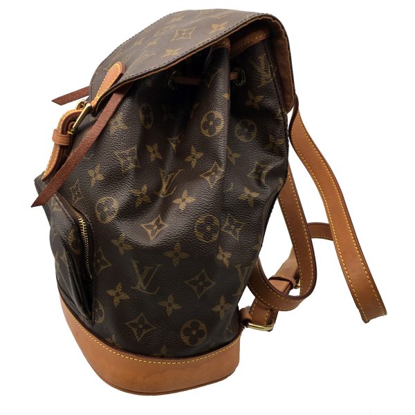 2 Louis Vuitton Montsouris MM Backpack Rucksack Bag Monogram Canvas