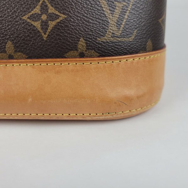 2 Louis Vuitton Alma Brown Monogram Coated Canvas Zipped Handbag