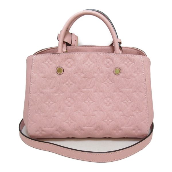 2 Louis Vuitton Montaigne BB 2way Shoulder Bag leather Rose pink