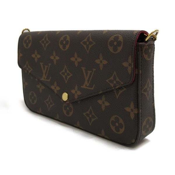 3 Louis Vuitton Pochette Felicie Shoulder Bag Monogram Canvas