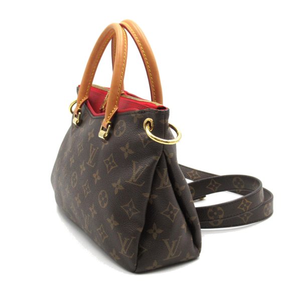 3 Louis Vuitton Palas BB 2way Shoulder Bag Monogram Canvas Brown Women