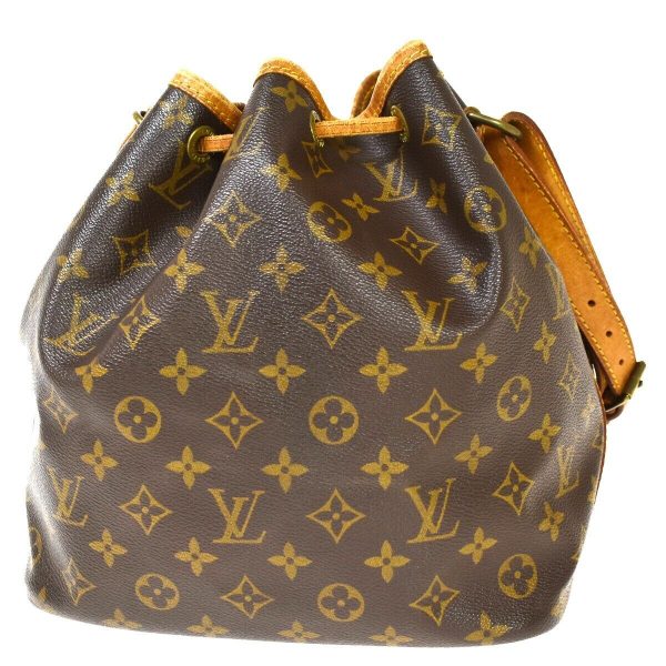 3 Louis Vuitton Petit Noe Drawstring Shoulder Bag Monogram Leather