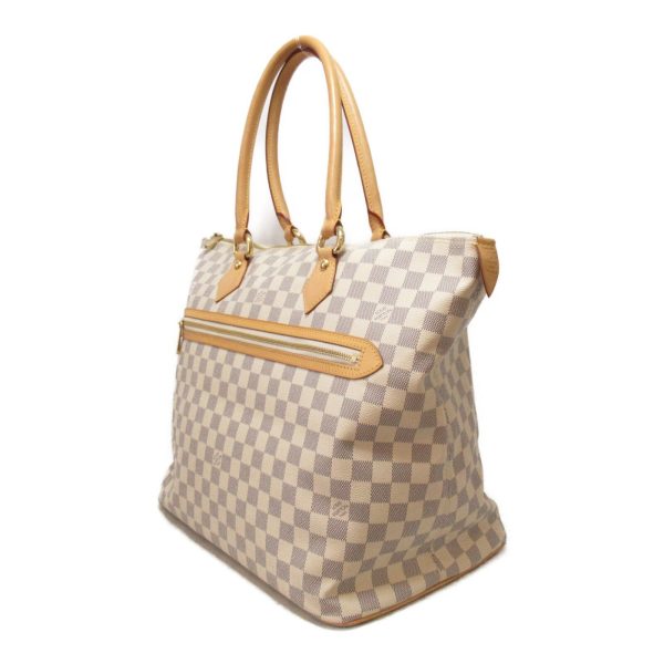 3 Louis Vuitton Saleya GM Hand Bag Damier Azur Canvas White