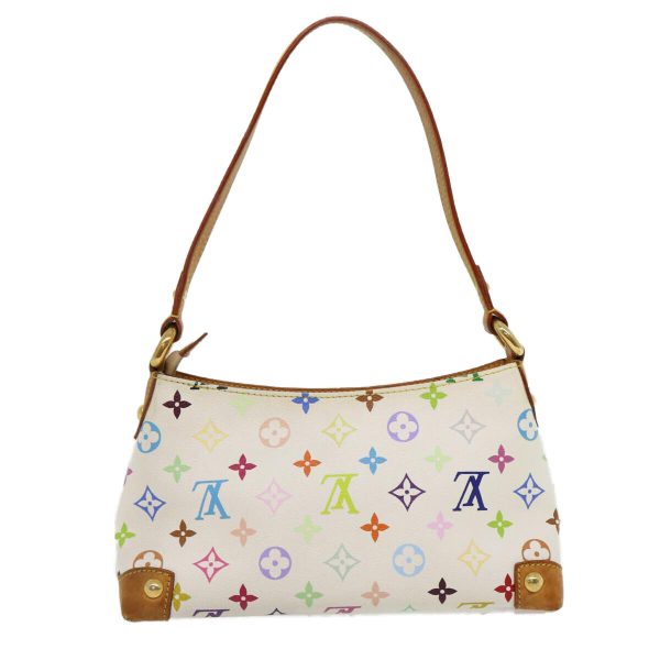 3 Louis Vuitton Monogram Multicolor Eliza Shoulder Bag White