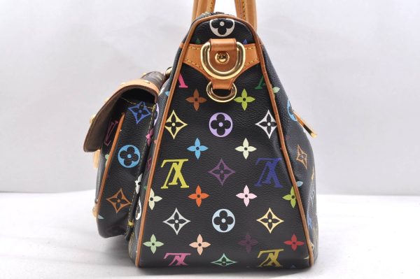 3 Louis Vuitton Monogram Multicolor Rita Shoulder Bag Black