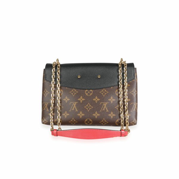 3 Louis Vuitton Saint Placide Monogram Grained Calf Leather Black