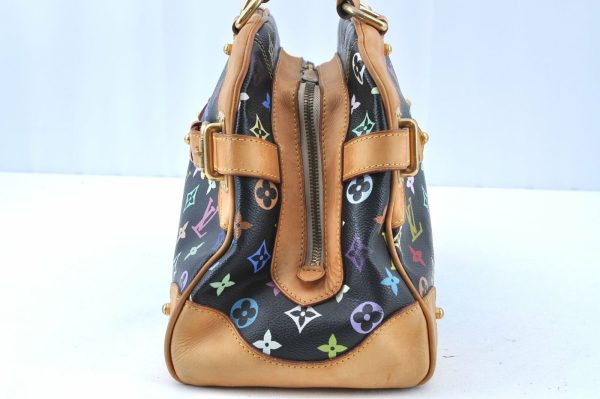 3 Louis Vuitton Monogram Multicolor Claudia Hand Bag Black