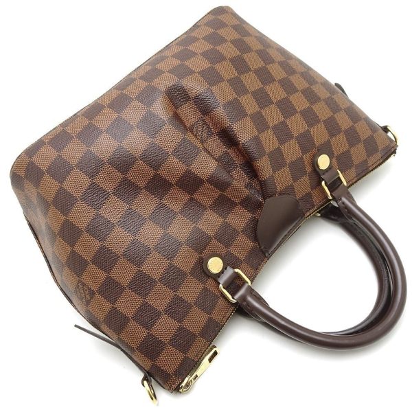 3 Louis Vuitton Damier Ebene Siena PM Shoulder Bag Brown