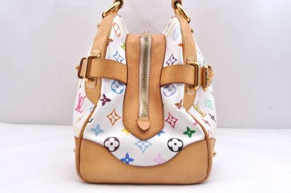 3 Louis Vuitton Monogram Multicolor Claudia Hand Bag White