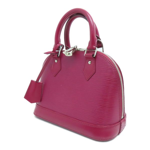 3 Louis Vuitton Alma BB Satchel Shoulder Handbag Epi Leather Red