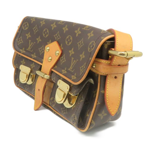 3 Louis Vuitton LV Hudson Shoulder Bag Monogram Brown