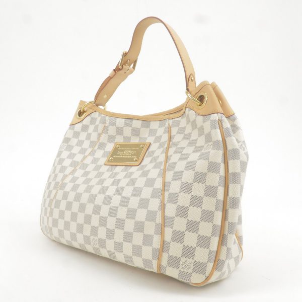 3 Louis Vuitton Damier Azur Galliera PM Shoulder Bag