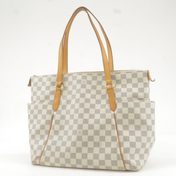 3 Louis Vuitton Damier Azur Totally MM Tote Bag Hand Bag