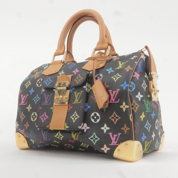 3 Louis Vuitton Monogram Multicolor Speedy 30 Hand Bag