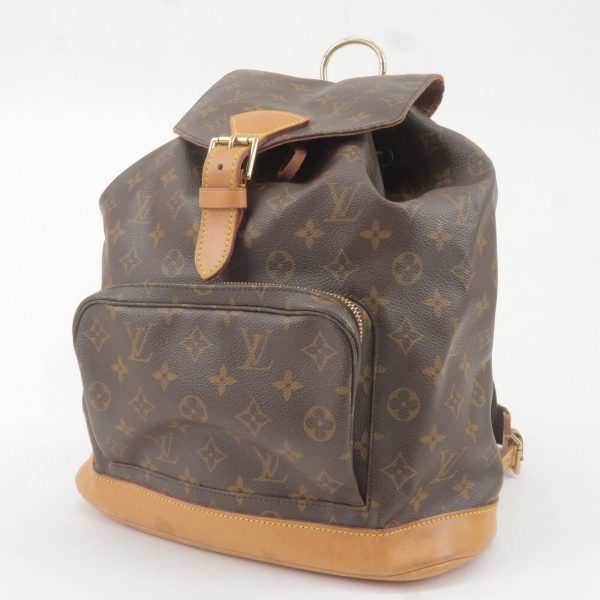 3 Louis Vuitton Monogram Montsouris GM Back Pack