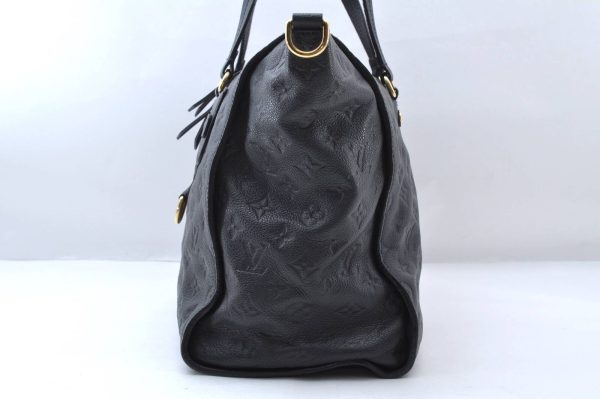 3 Louis Vuitton Monogram Empreinte Lumineuse PM Tote Bag Navy