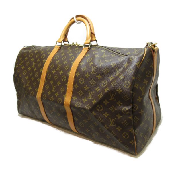 3 Louis Vuitton Keepall Bandouliere 0 Boston Bag Monogram Canvas Brown