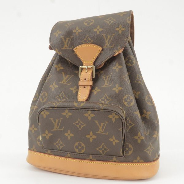 3 Louis Vuitton Monogram Montsouris MM Back Pack Bag