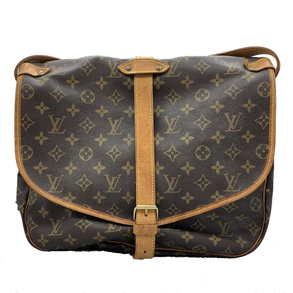 3 Louis Vuitton Saumur GM Shoulder Bag Monogram Canvas Brown Unisex LV