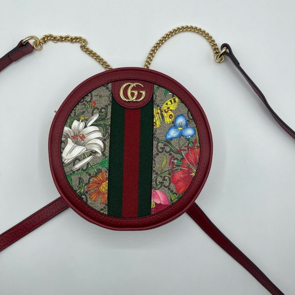 3 Gucci Ophidia Supreme GG Canvas Floral Round Backpack