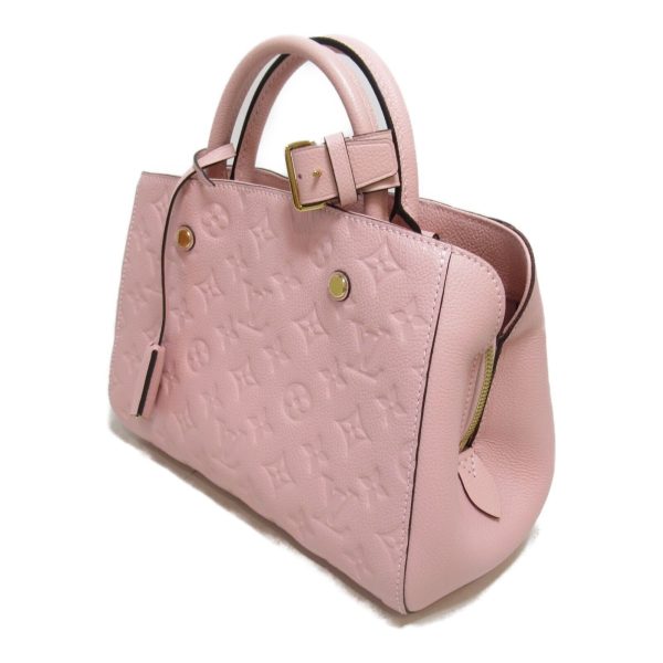 3 Louis Vuitton Montaigne BB 2way Shoulder Bag leather Rose pink