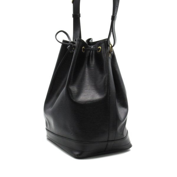 4 Louis Vuitton Noe Bucket Drawstring Bag Black Epi Leather