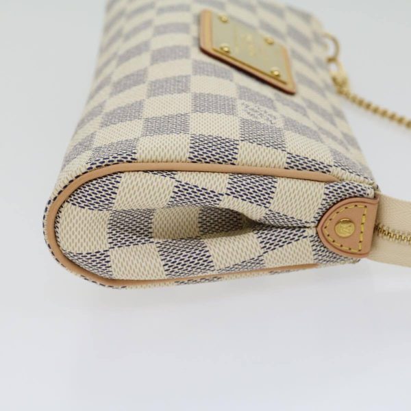 4 Louis Vuitton Damier Azur Eva 2way Shoulder Hand Pouch