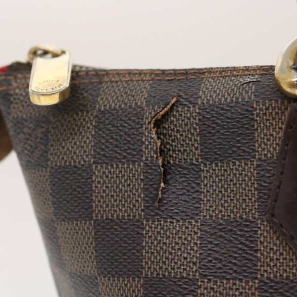 4 Louis Vuitton Damier Ebene Saleya PM Tote Bag LV Auth