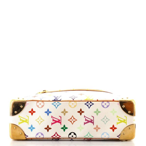 4 Louis Vuitton Boulogne Handbag Monogram Multicolor White Multicolor