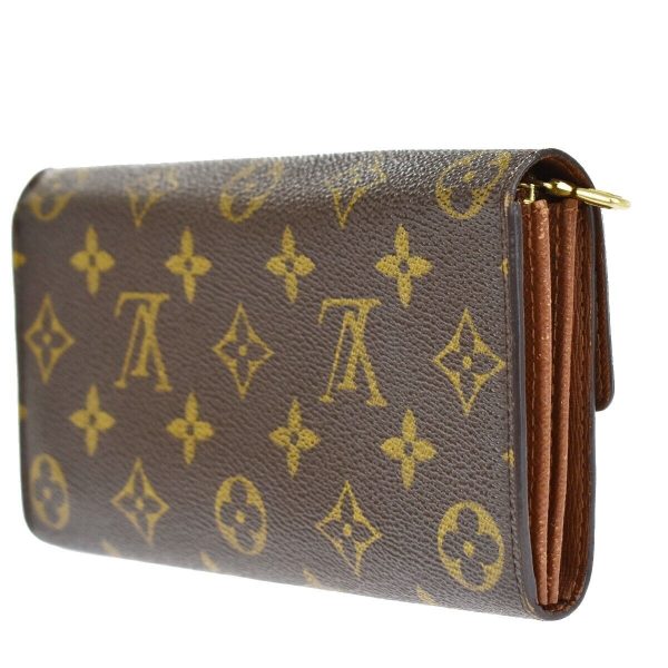 4 Louis Vuitton Porte Monnaie Credit Long Wallet Monogram Leather