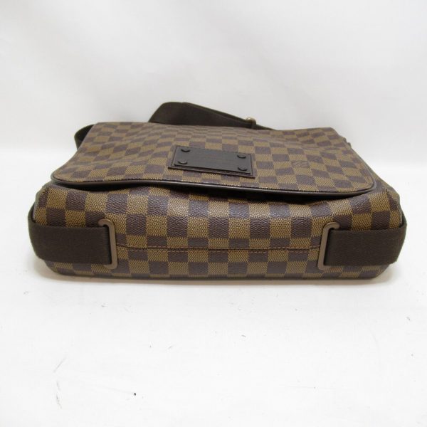 4 Louis Vuitton Brooklyn MM Shoulder Bag Damier Canvas Ebene Women LV