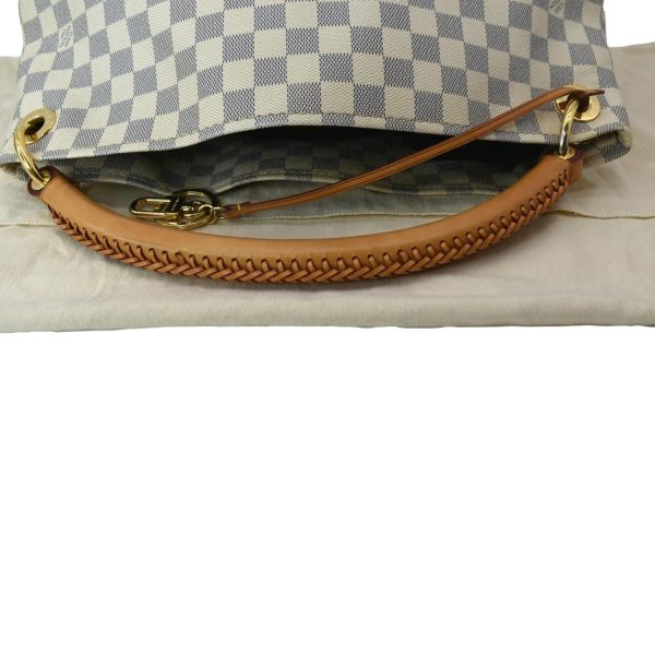 4 Louis Vuitton Artsy MM Damier Azur Hobo Bag White