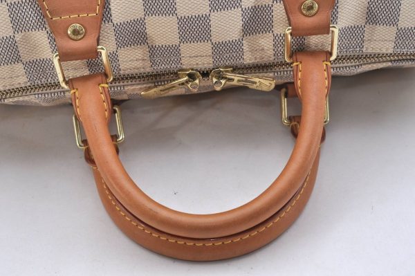 4 Louis Vuitton Damier Azur Speedy Bandouliere 30 Hand Bag