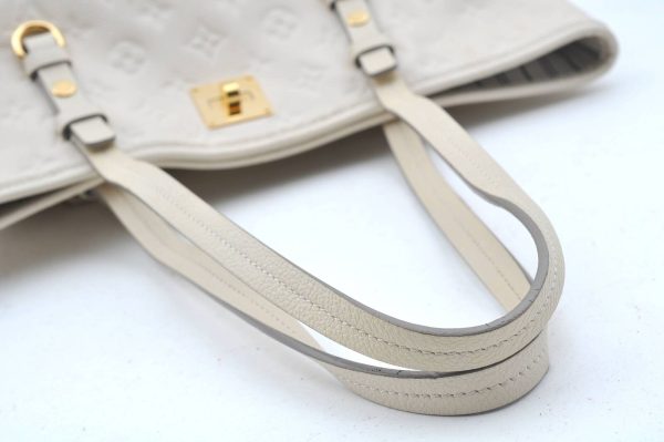 4 Louis Vuitton Monogram Empreinte Citadine PM Tote Bag White