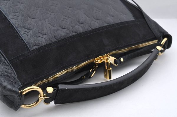 4 Louis Vuitton Monogram Empreinte Audacieuse MM Shoulder Bag Blue